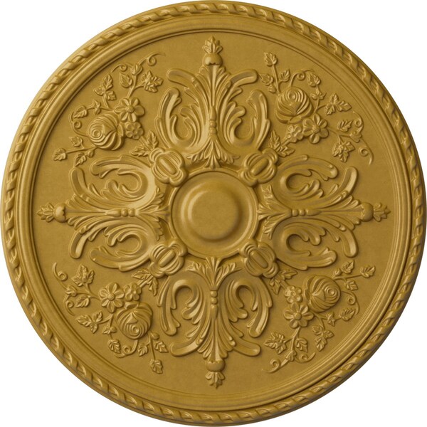 Ekena Millwork Bradford Ceiling Medallion (Fits Canopies up to 6 5/8"), 32 5/8"OD x 2"P, Iridescent Gold CM32BRIGS - main